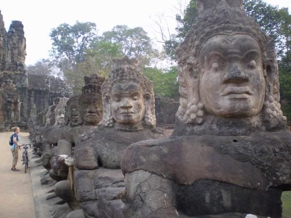 Biking into Angkor