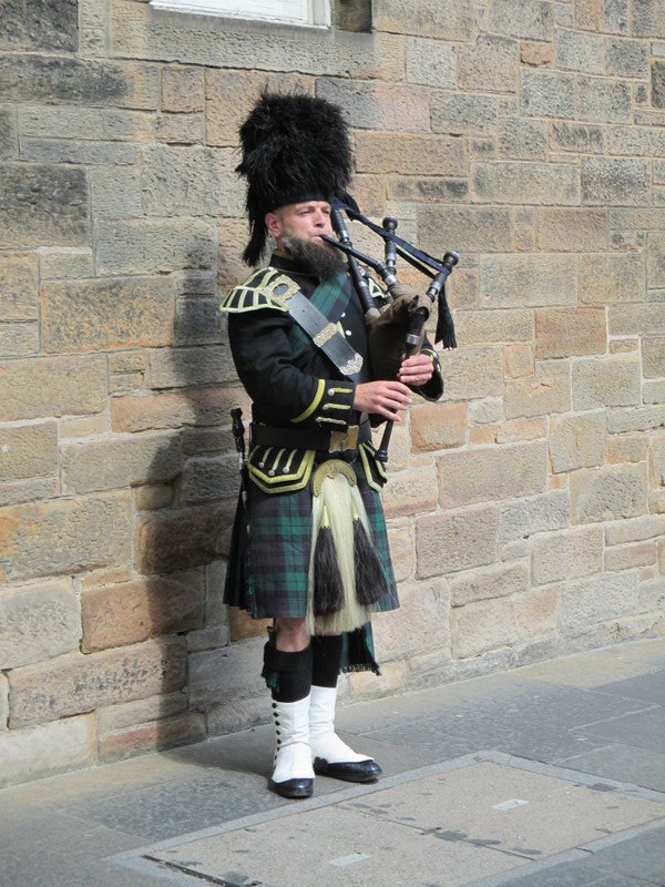 Bagpiper on the Royal Mile
