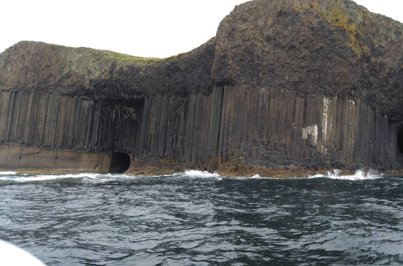 From the boat, as we leave Staffa