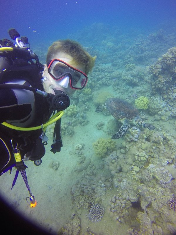 Selfie + turtle = awesomeness