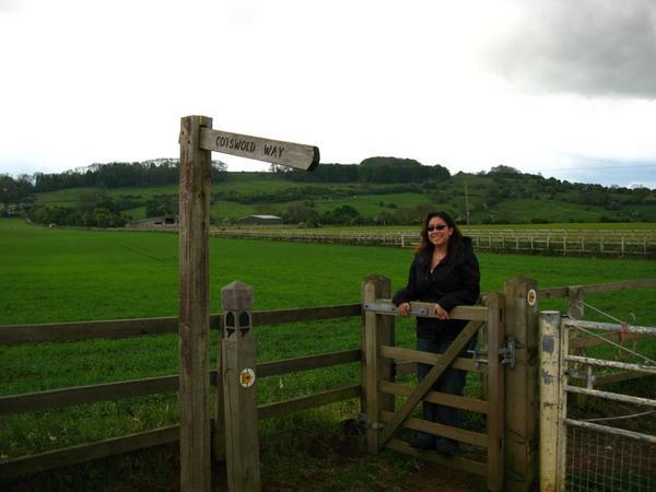 Me walking along the Cotswold way