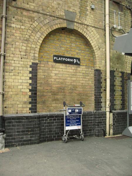 Platform 9 3/4, you think you're being funny...