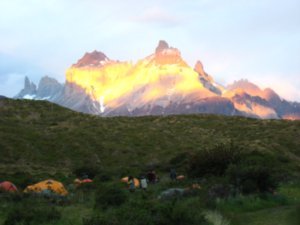 Camping at Paine Grande 