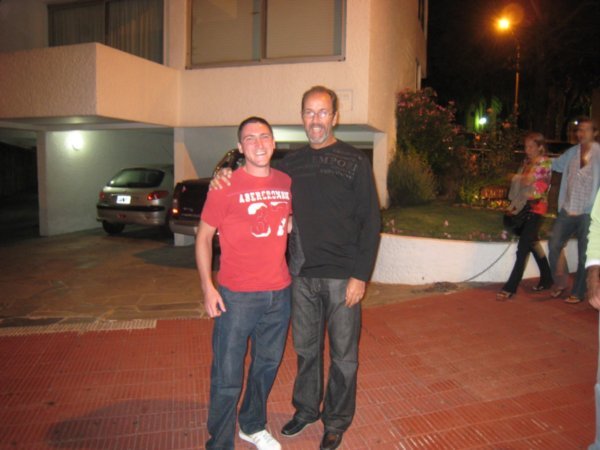 With a famous Uruguayan footballer