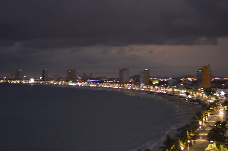 Night picture of Mazatlan