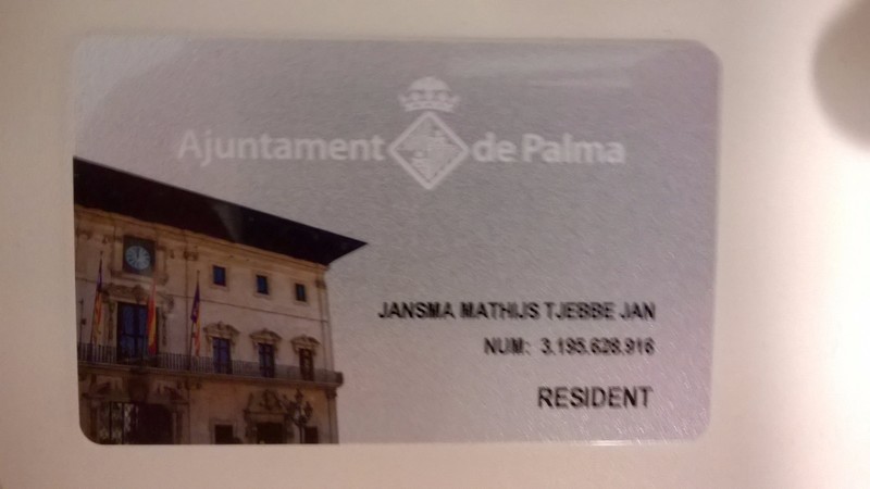 Officially a Resident of Palma de Mallorca!