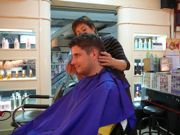 J gets a haircut