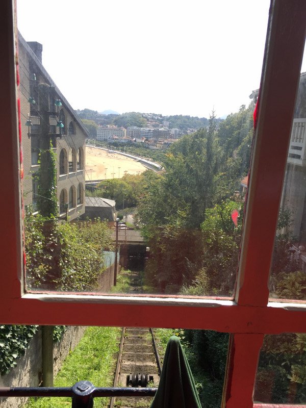 The view from the funicular