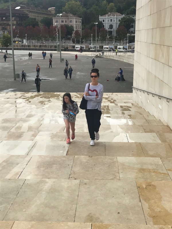 Mum and I walked around the Guggenheim together 