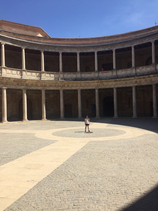 Me in one of the Alhambra courts