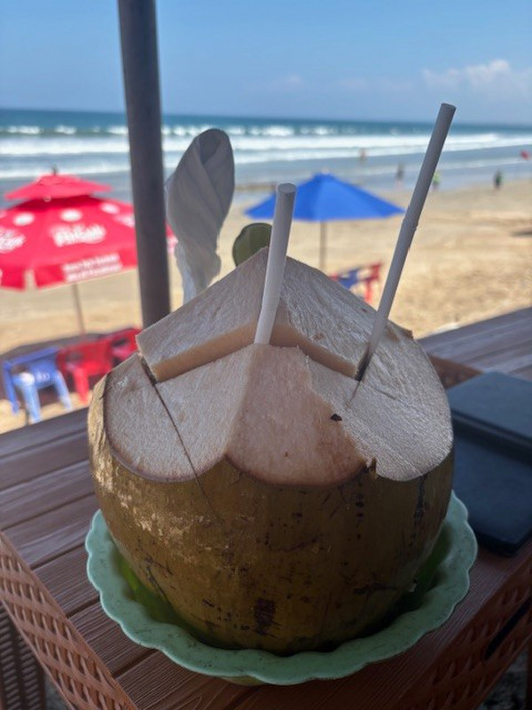 Fresh coconut on Kuta Beach 