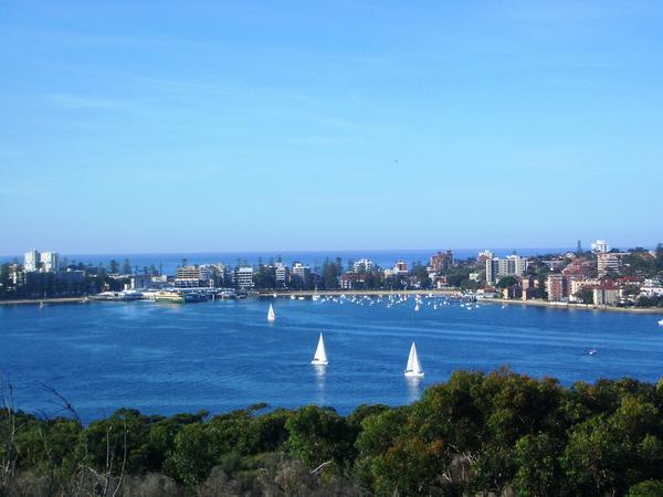 View of Manly across the bay