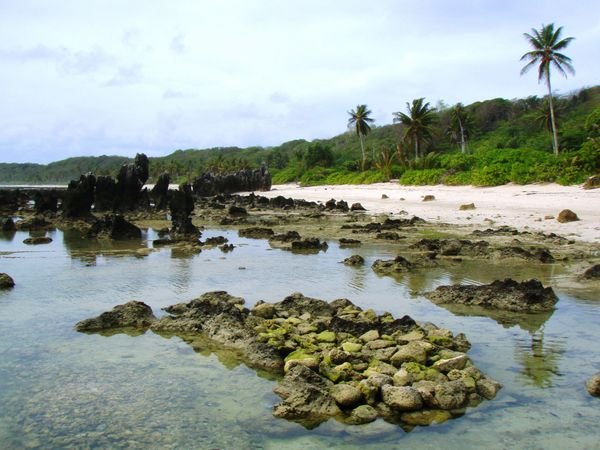 A beach on Nauru