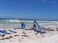 Setting up the boards at Lancelin