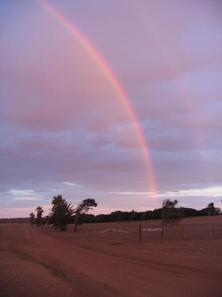 An outback rainbow