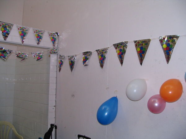 The decorated changeroom 2