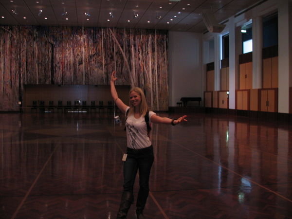 Danae has a dance in The Great Hall