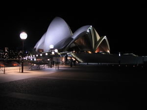 Opera House at night