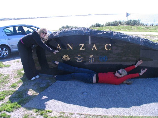 Dana and Danae at yet another ANZAC Memorial