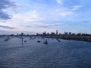 Melbourne from across the sea