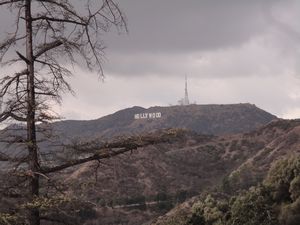 Ominous Hollywood sign