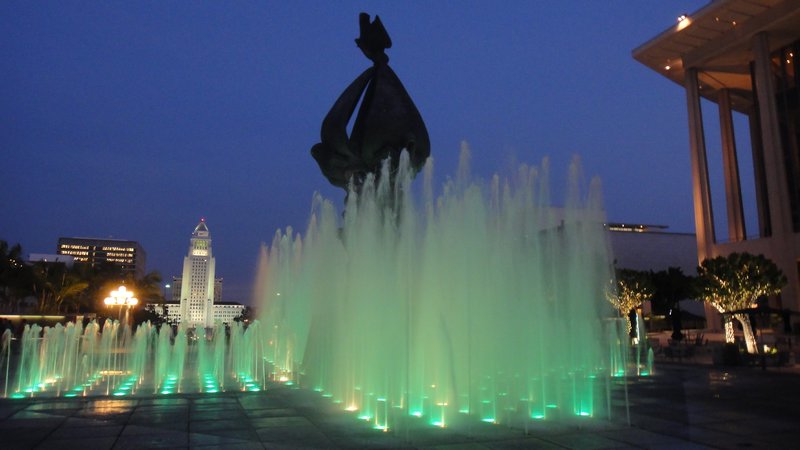 Fountain and the Civic Center