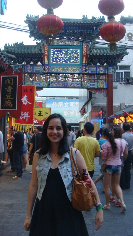 Fernanda in the Wanfujing alley