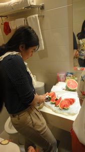 Cutting up the Watermelon
