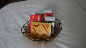 basket of goodies in my room