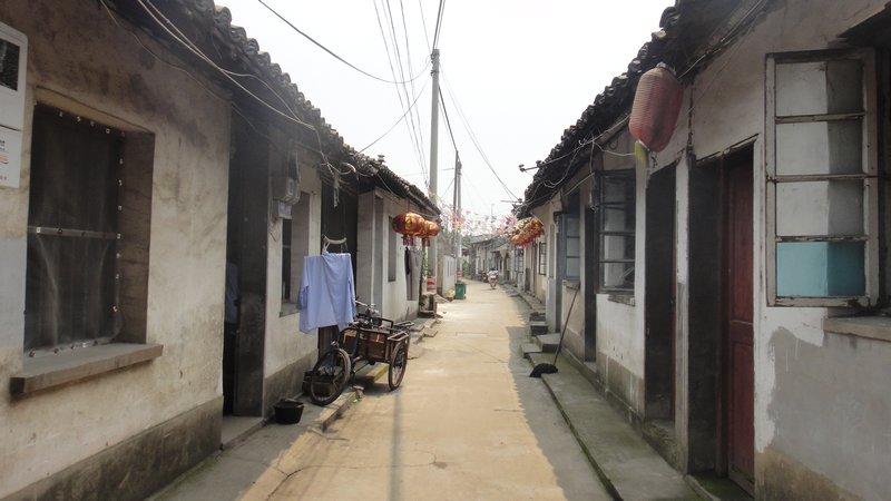 Alley of homes
