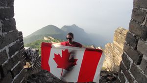 Canada Day on the Great Wall