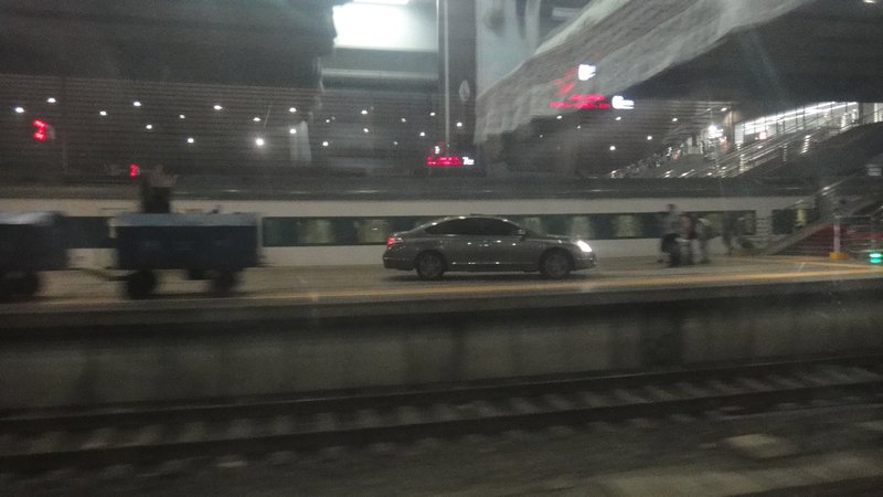 Why is there a car on the platform?!