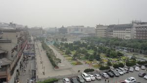 View over Xi'an and the Bell Tower