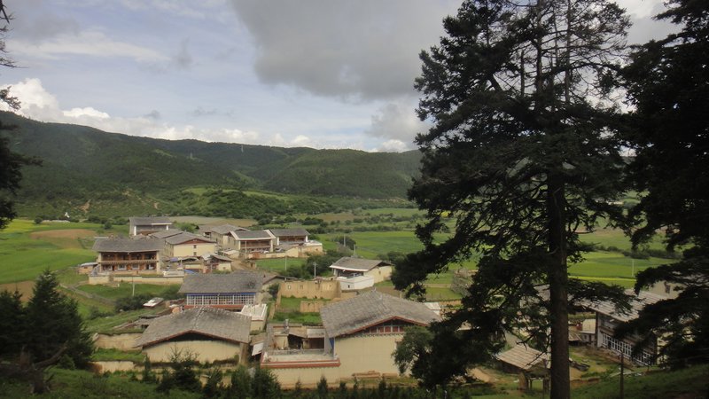 View of the village from the monastery