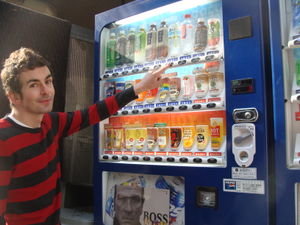 Neil at one of the 6 million vending machines in Tokyo
