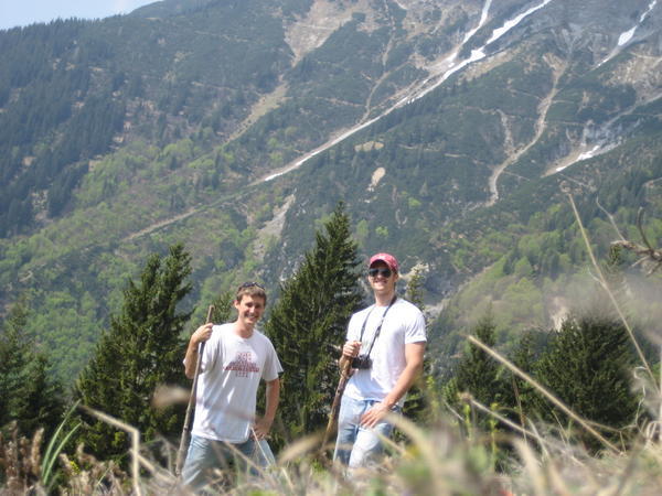 Adam and I hiking
