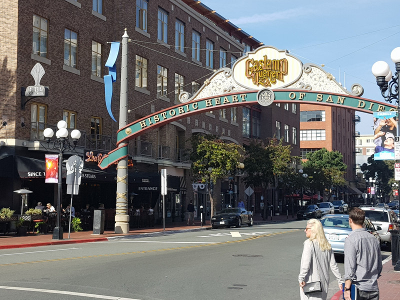 Entrance to the Gaslamp Qtr