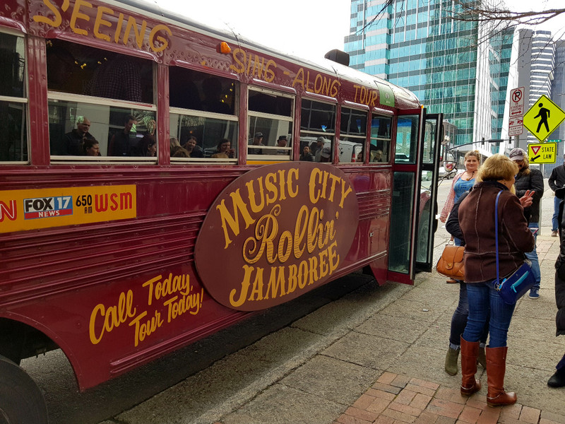 Rollin' Jamboree tour bus in Nashville