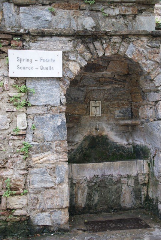 The drinking fountain at the Virgin Mary Site