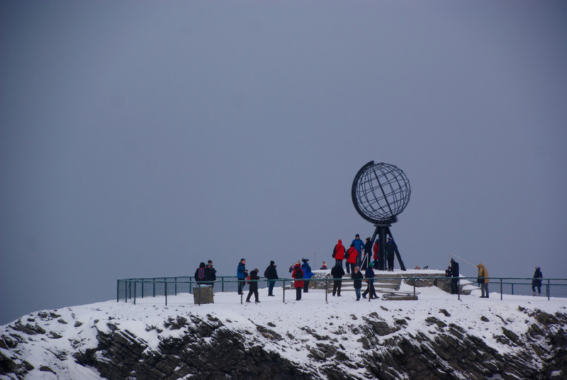 Looking over at the Globe, North Cape 