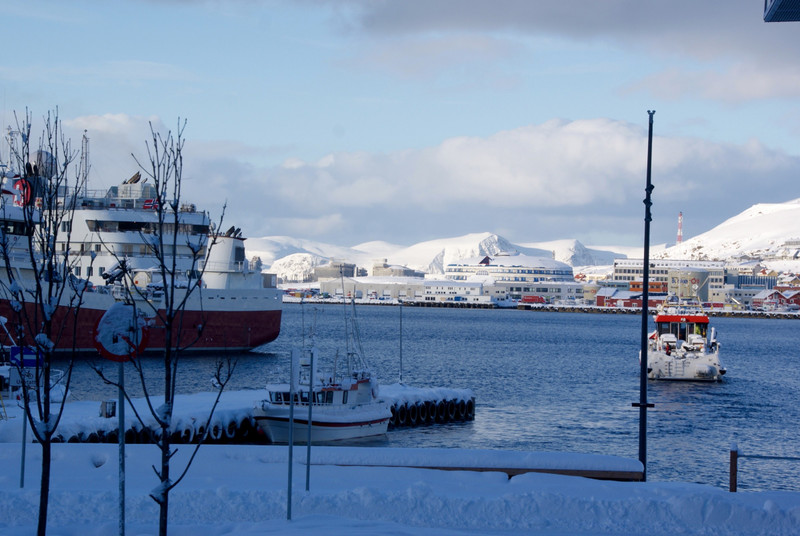 View of the harbour at Hammerfest