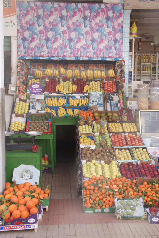 A fruit stall in Casablanca marke