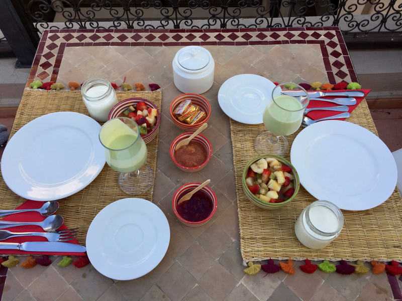 Breakfast in Marrakech Riad 