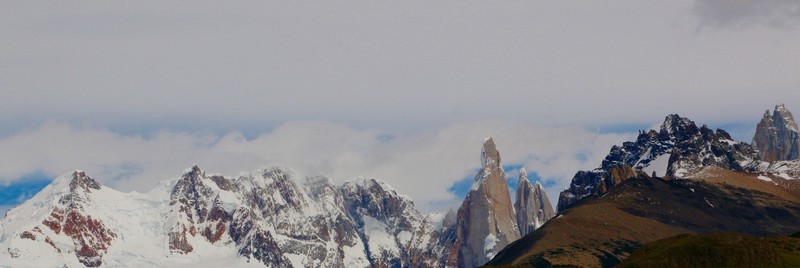 Cerro Torre in the centre 