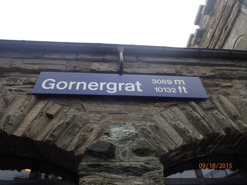 Arrival Sign in Gornergrat