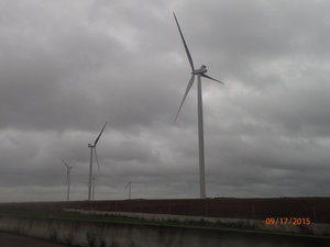 Windmills in the French Countryside