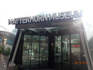 Entering the Matterhorn Museum