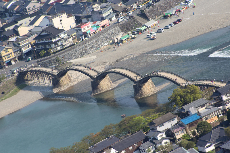 Kintai Bridge (View from Iwakuni Caste)