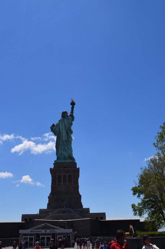 Back of Lady Liberty
