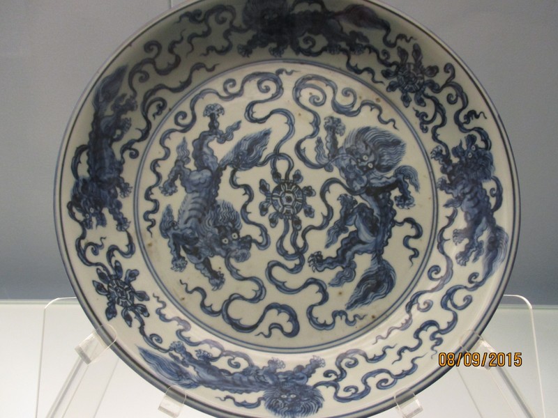 Porcelain Lions Plate 15th Century